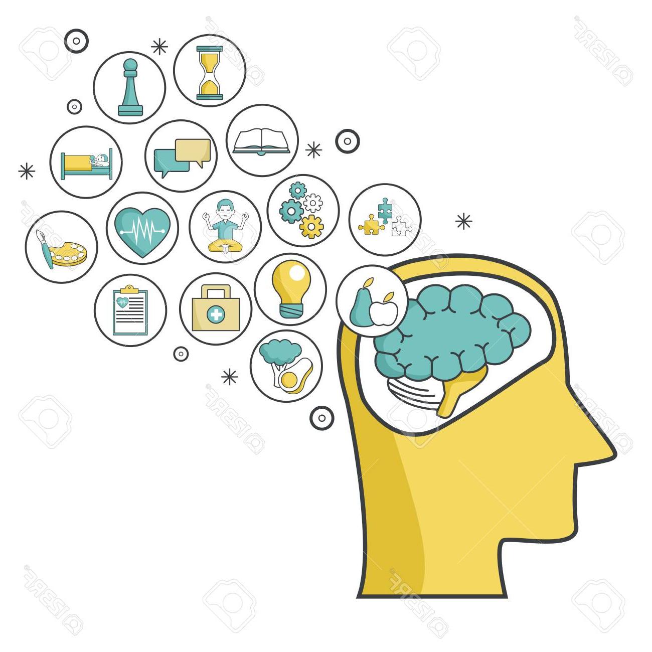 1300x1300 Unique Mental Health Design Icon Vector Illustration Graphic Cdr