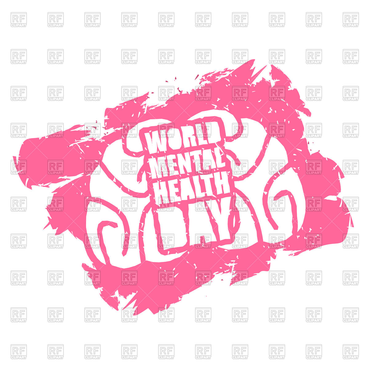 1200x1200 World Mental Health Day Emblem Vector Image Vector Artwork Of