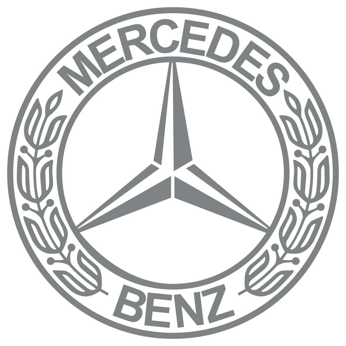 1200x1200 Mercedes Benz Laurel Wreath Vintage And Star Logo Vector Emblem