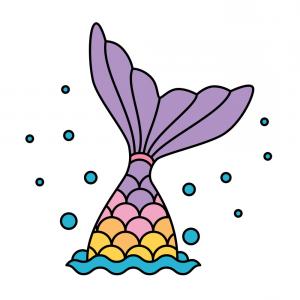 Mermaid Tail Vector at GetDrawings | Free download