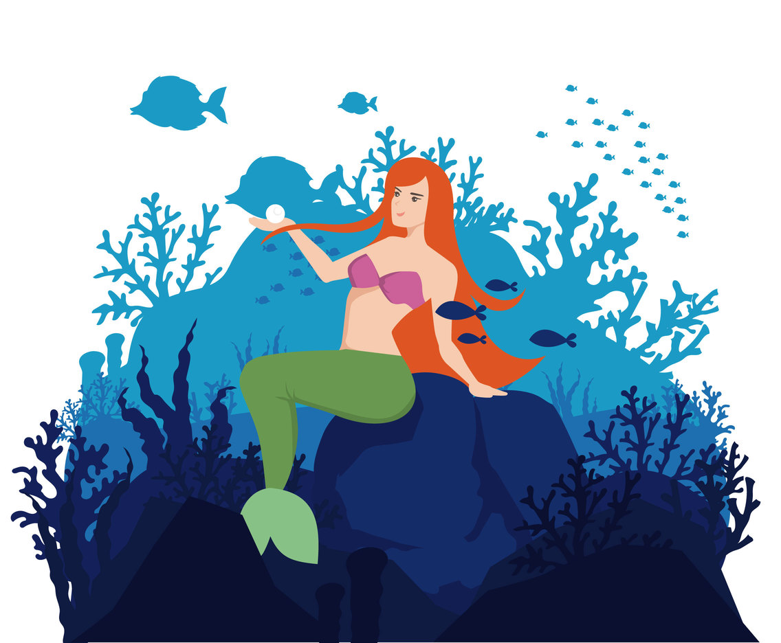 1136x936 Mermaid Vector Illustration Vector Art Amp Graphics