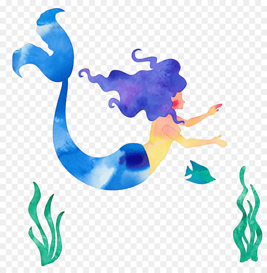 900x920 The Little Mermaid Cartoon Illustration