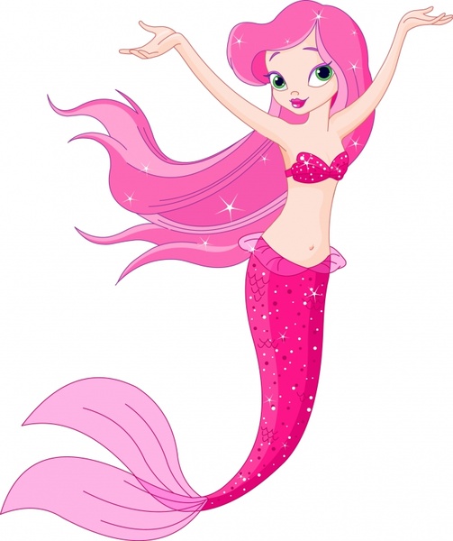503x600 Cute Mermaid Vector Free Vector In Encapsulated Postscript Eps