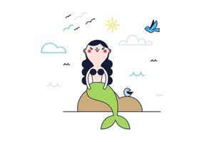 286x200 Mermaid Free Vector Art