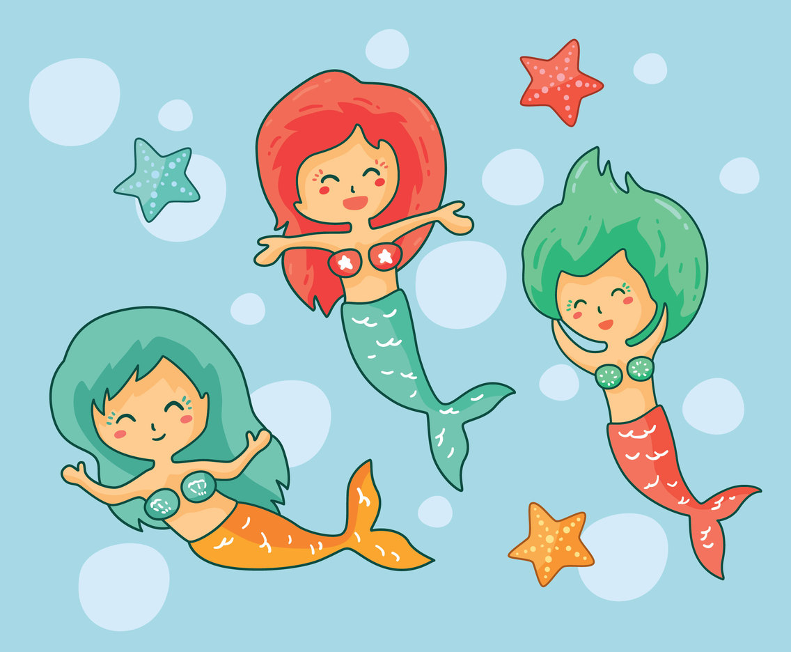 1136x936 Cute Mermaid Vector Vector Art Amp Graphics