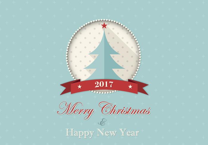 700x490 Merry Christmas And Happy New Year Vector Background