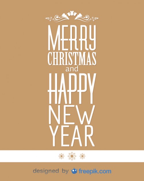500x626 Banner Merry Christmas And Happy New Year Vector Free Download