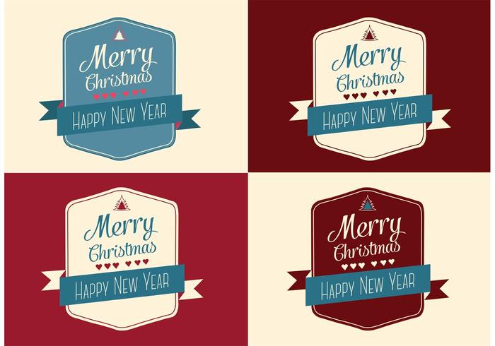 700x490 Free Christmas And Happy New Year Vector Cards