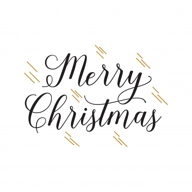 626x626 Merry Christmas Handwritten Text Vector Free Download