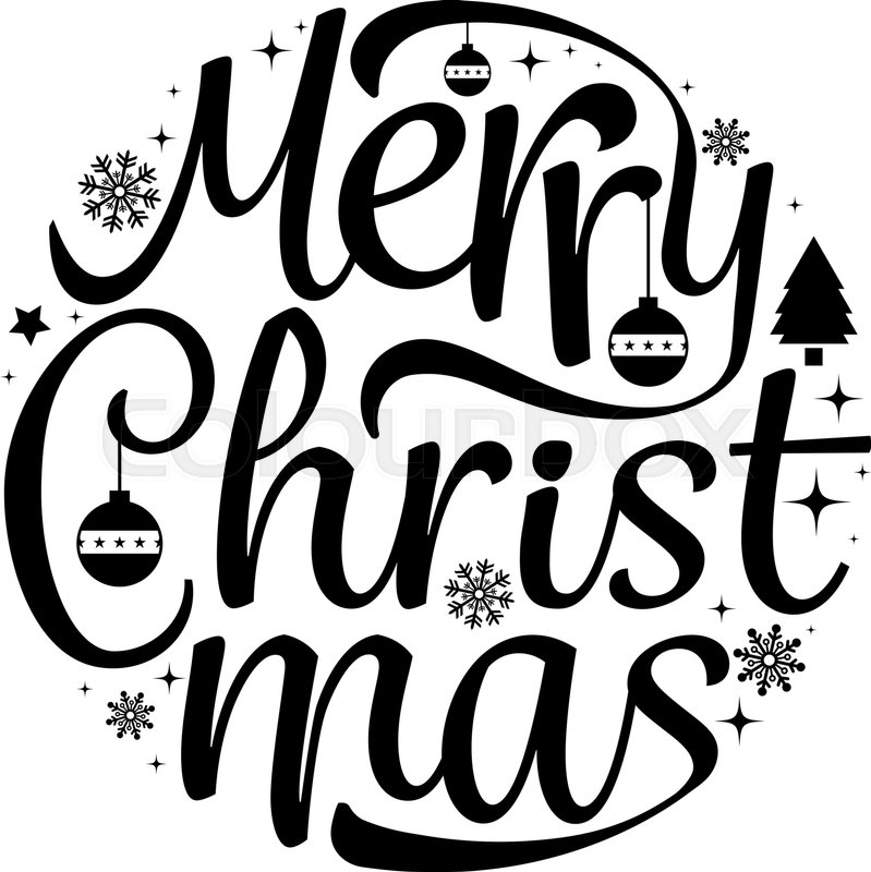 799x800 Merry Christmas Text Free Hand Design Isolated On White Background