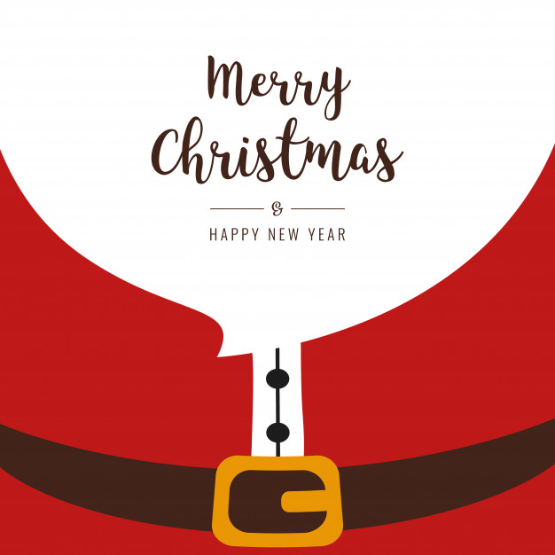 626x626 Santa Beard Merry Christmas Gretting Text Vector Premium Download