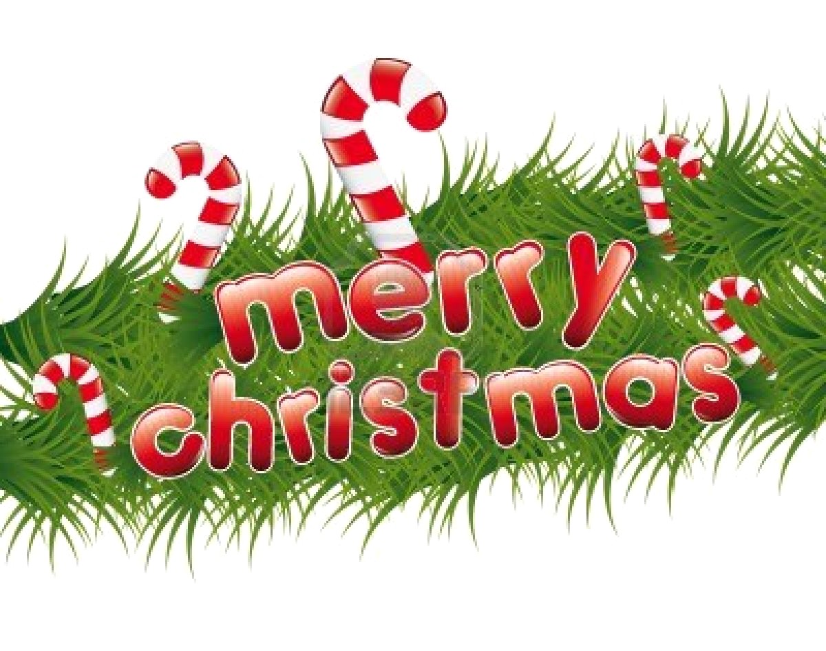 1200x945 Free Merry Christmas Clip Art Garland With Text Vector