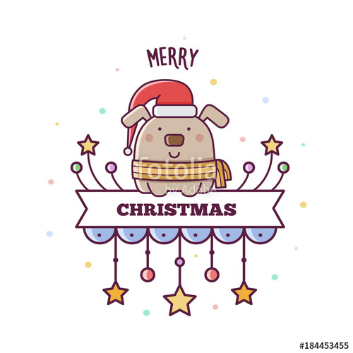 500x500 Merry Christmas. Vector Illustration. Stock Image And Royalty