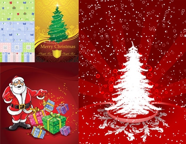 600x463 4 Elegant Christmas Vector Free Vector In Encapsulated Postscript