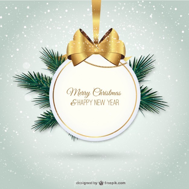 626x626 Ai] Elegant Merry Christmas Label Vector Free Download