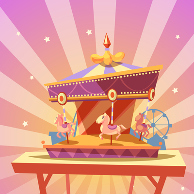 400x400 Merry Go Round On Curated Vector Illustrations, Stock Royalty Free