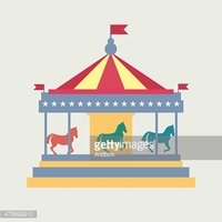 200x200 Vintage Merry Go Carousel Vector Stock Vectors