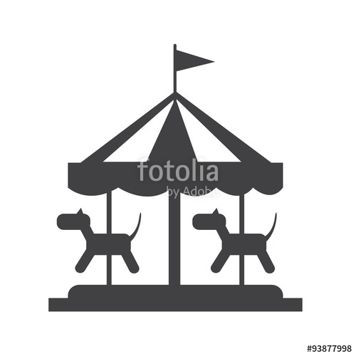 500x500 Merry Go Round Icon Stock Image And Royalty Free Vector Files On