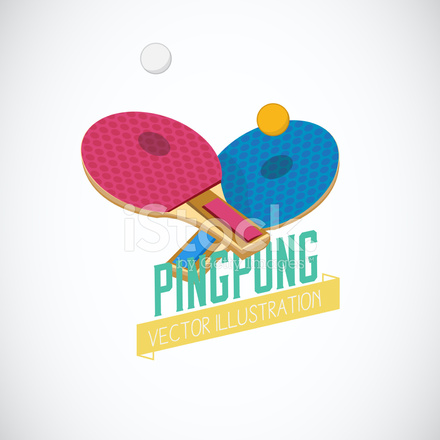 440x440 Tenis De Mesa De Ping Pong Vectorial Stock Vector