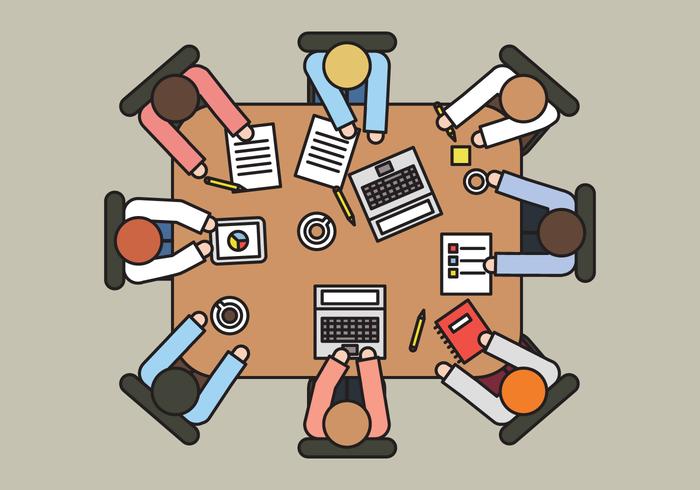 700x490 Vector Table For Coworkers