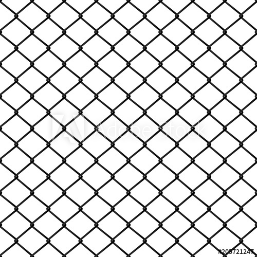 500x500 Seamless Metal Mesh, Vector Illustration.