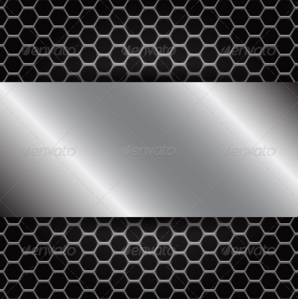 590x592 Abstract Metallic Background Vector Illustrator. By Ohmega1982