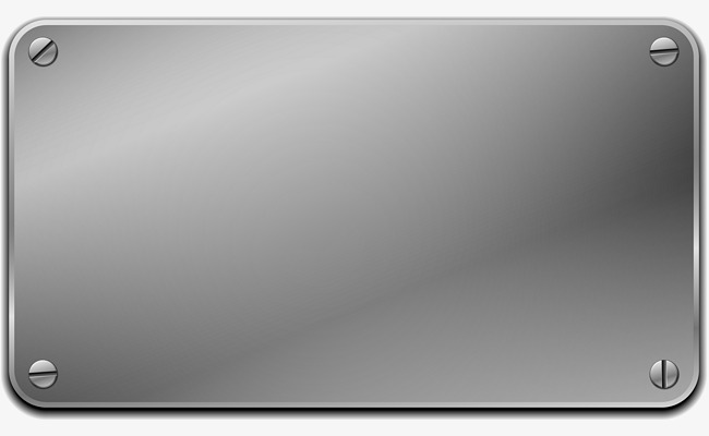 650x400 Metal Texture Plate Signs, Steel Plate, Metallic Feel, Silver