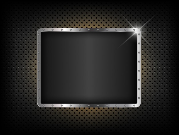 626x471 Metal Plate Over Metallic Grid Background Vector Free Download