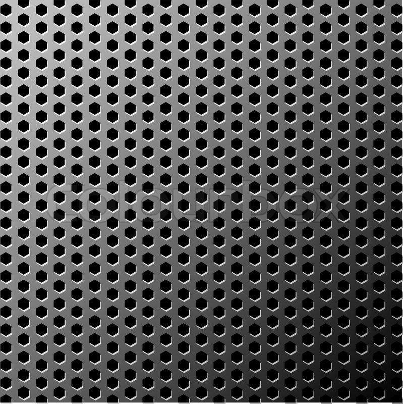 799x800 Vector Illustration Of A Grunge Metal Texture Made With Hexagon