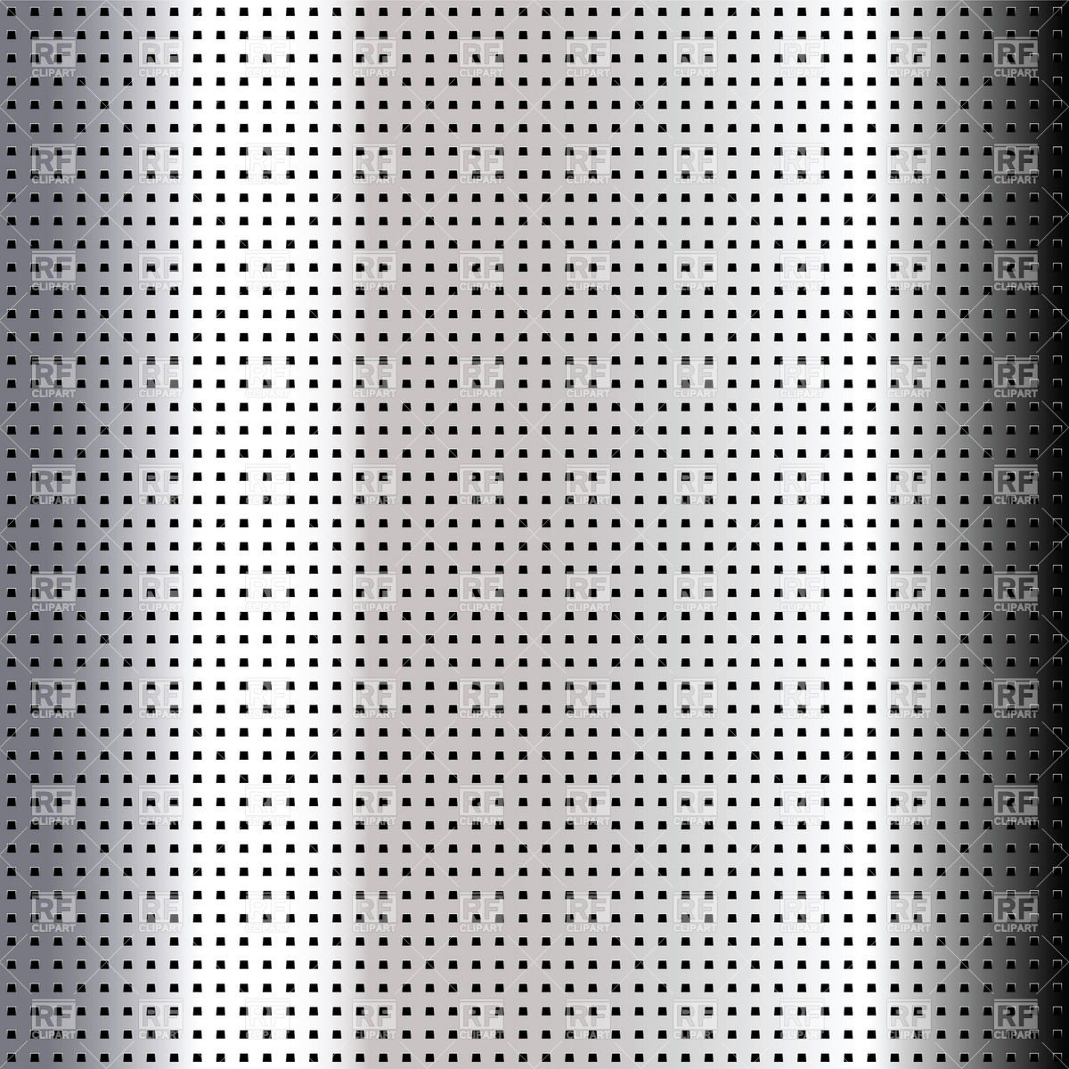 1200x1200 Metallic Perforated Steel Sheet With Square Holes Vector Image