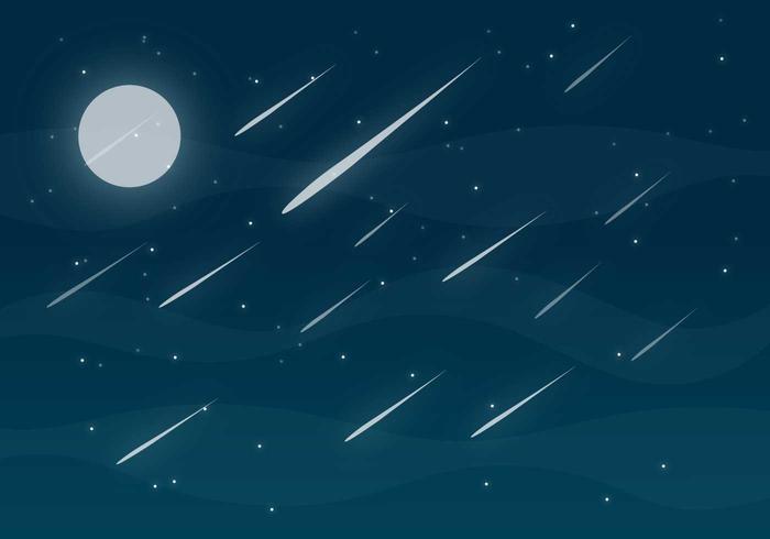 700x490 Meteor Shower Free Vector