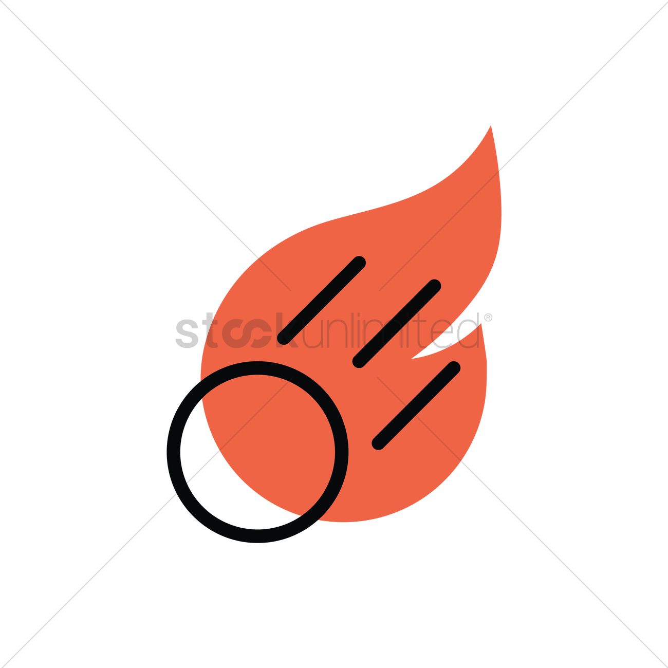 1300x1300 Meteor Vector Image