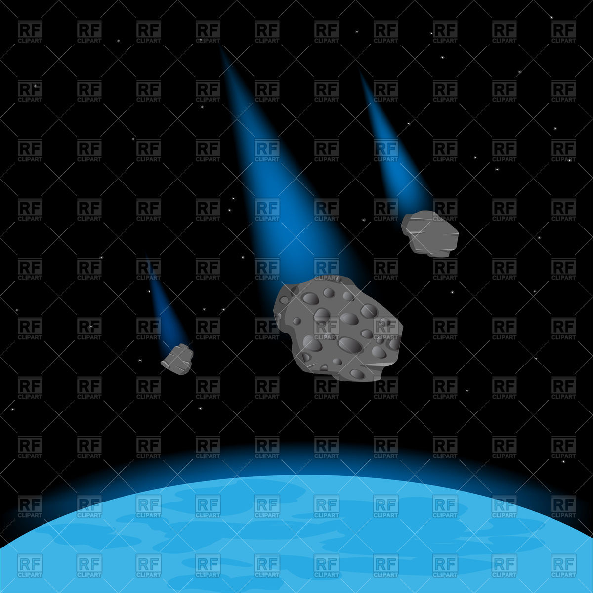 1200x1199 Meteorite Falling On Planet