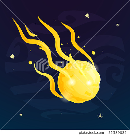 450x468 Space Meteor Vector Illustration