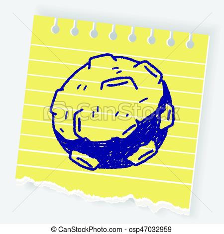 450x470 Doodle Meteor Clipart Vector
