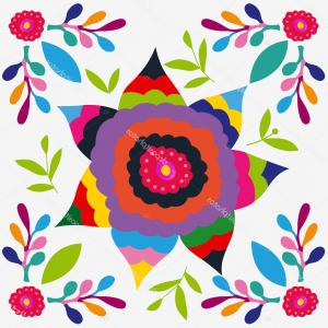 300x300 Photostock Vector Mexico Flowers Pattern And Elements Lazttweet