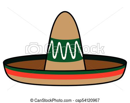 450x357 Isolated Mexican Hat Image Vector Illustration Design.