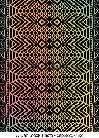 337x470 Aztec Tribal Mexican Pattern. Hipster Boho Chic Background