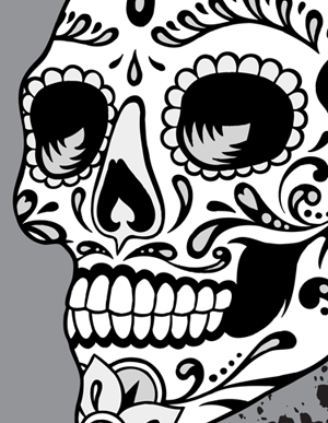 300x387 Sugar Skull Vector Dia De Los Muertes Sugar Skulls
