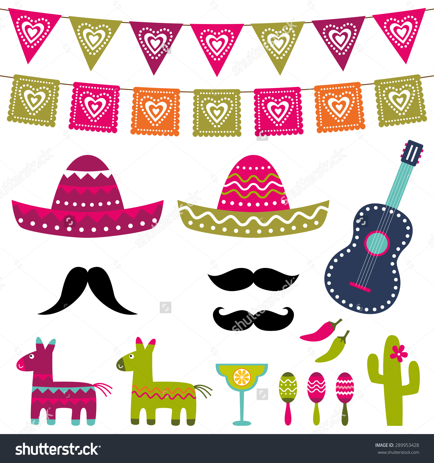 1500x1600 Mexican Decor Clipart