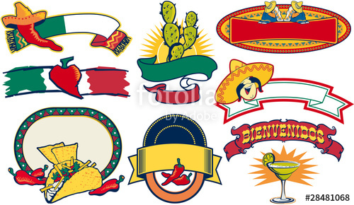 500x290 Mexican Restaurant Vector Elements Stock Image And Royalty Free