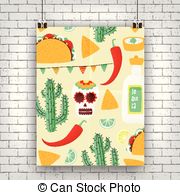 180x195 Cinco De Mayo, Mexican Vector Tags Set With Taco.