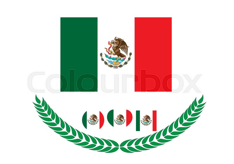 800x560 Mexico Flag Vector Illustration. Mexico Flag. National Flag Of