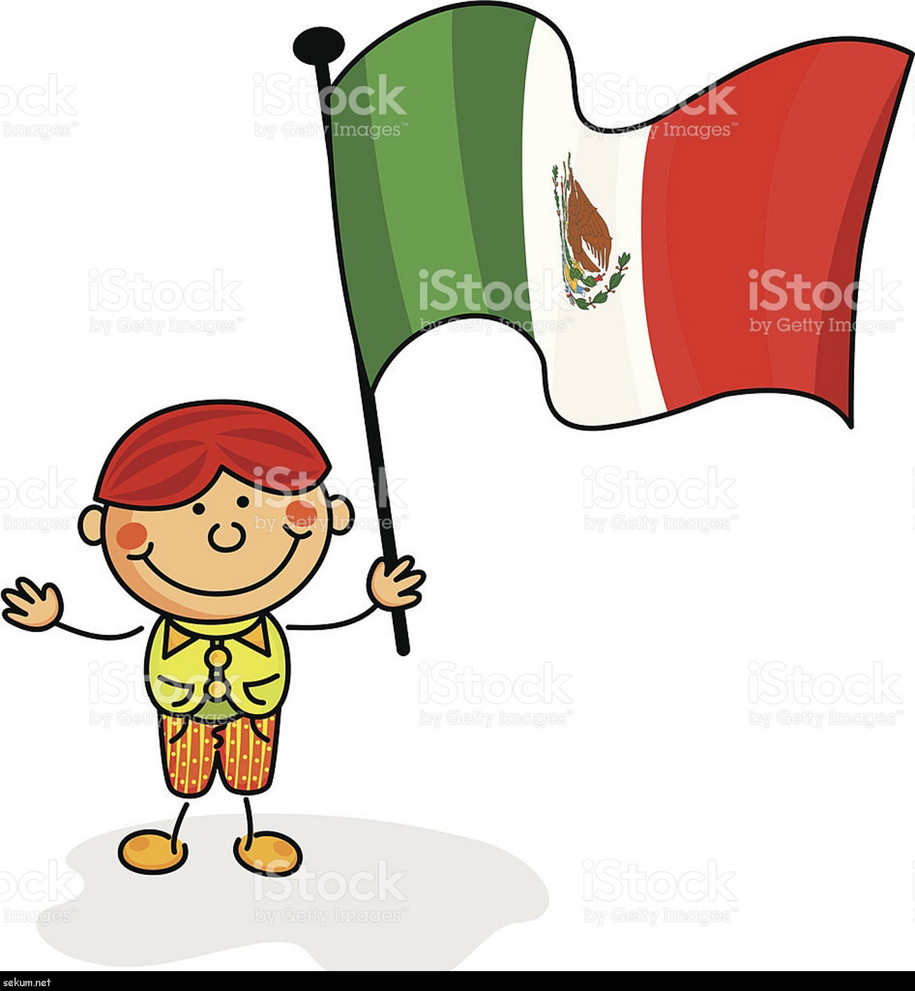 1334x1444 Perspective Mexico Flag For Kids Stock Vector Art More Images Of