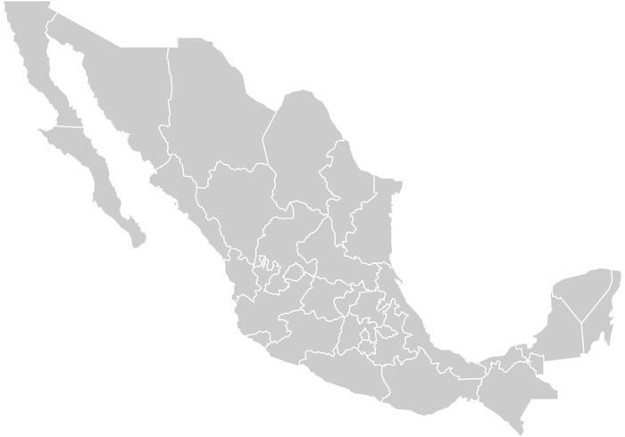 700x490 Mexico Map Vector
