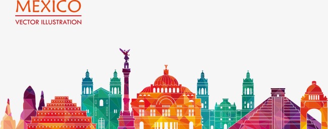 650x256 Vector Illustration Mexico City, House, City, Building Png And