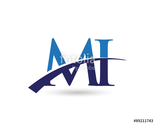 500x400 Mi Logo Letter Swoosh Stock Image And Royalty Free Vector Files