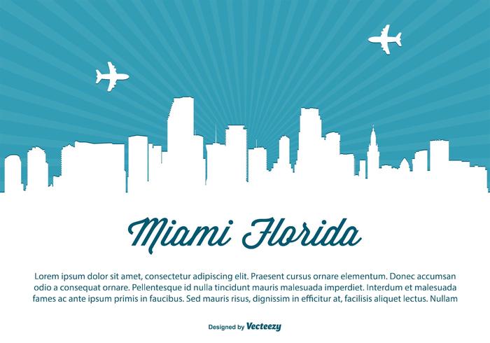 700x490 Miami Skyline Illustration