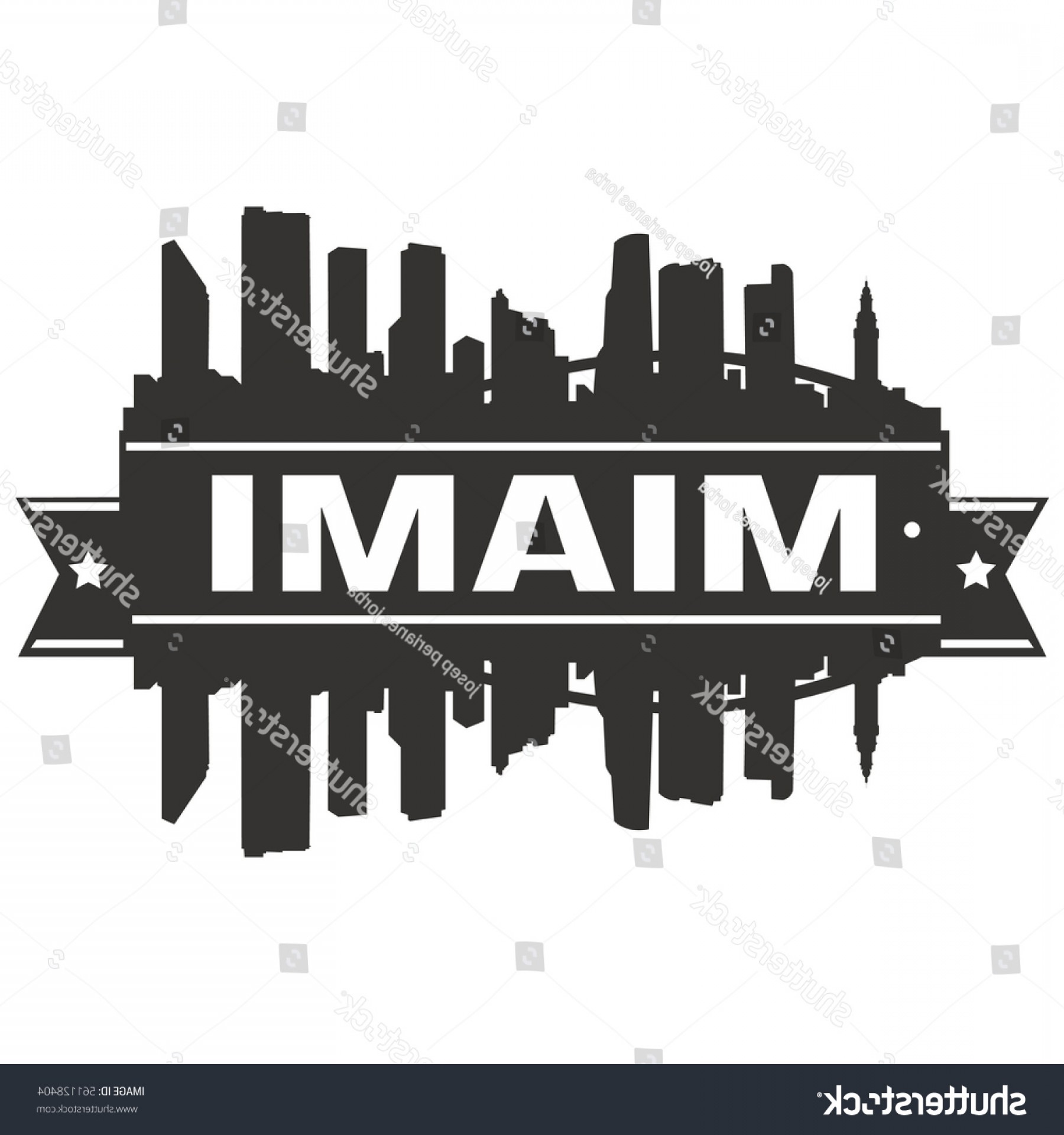 1800x1920 Miami Skyline Silhouette Stamp City Sohadacouri