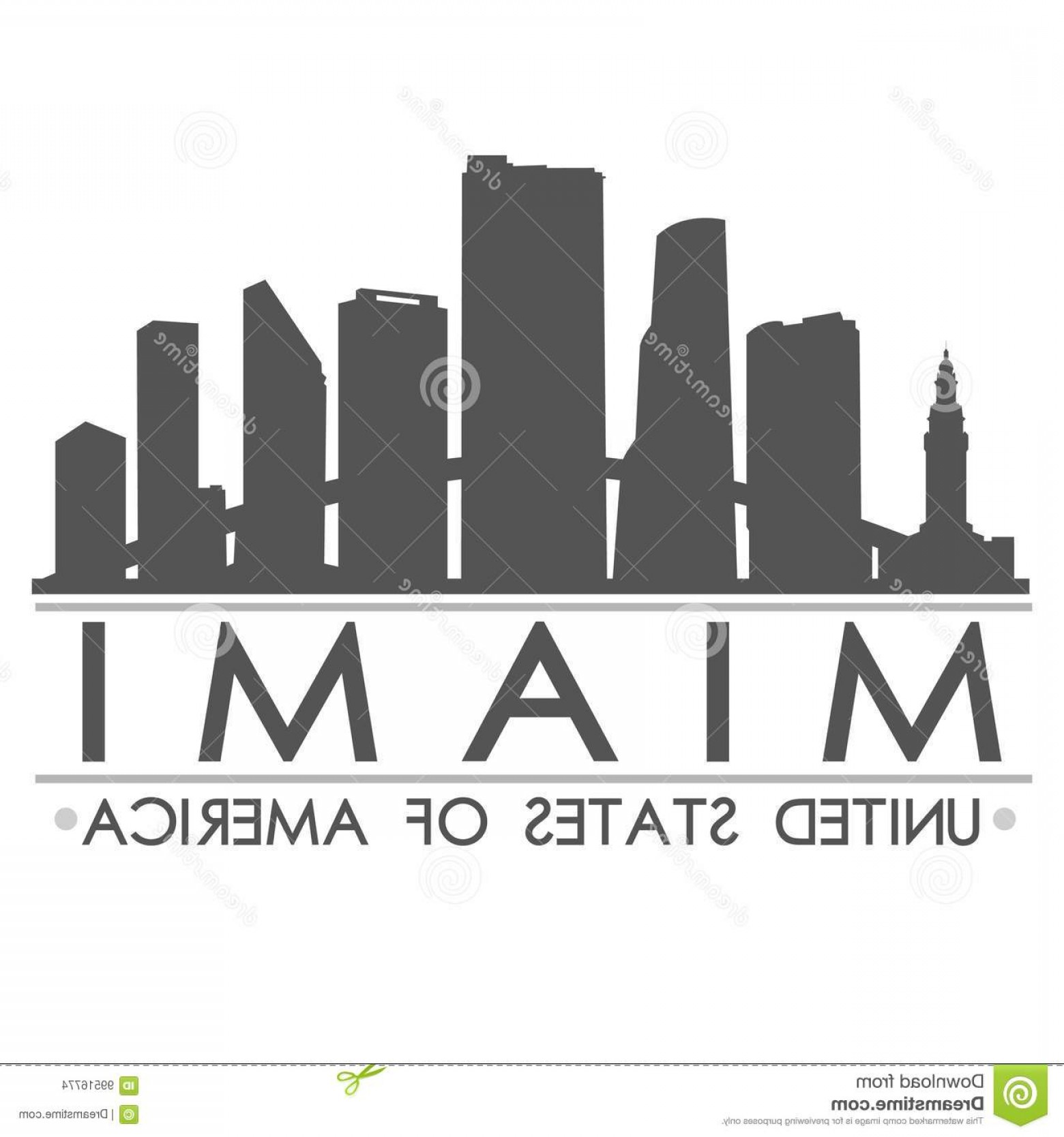1560x1668 Miami Skyline Vector Rongholland